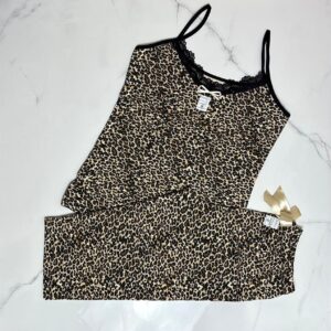 ست تاپ و شلوارک لارج نخ پنبه دنزا