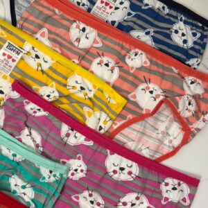 شورت زنانه طرح عروسکی پیشی بسته ۶ عددی