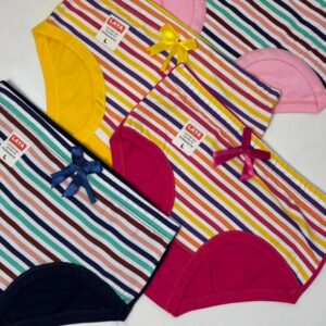 شورت نخی راه راه برند لعیا پک 6 عددی