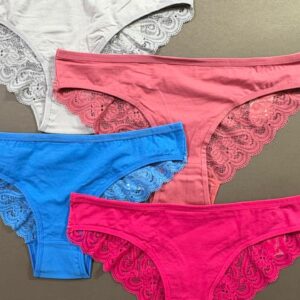 شورت زنانه دانتل دار توریسا پک ۶ عددی(رنگبندی میکس)