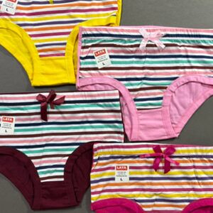 شورت نخی راه راه برند لعیا/پک 6تایی