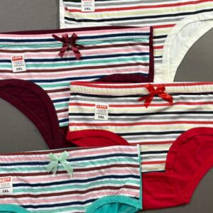 شورت نخی راه راه برند لعیا/پک 6تایی